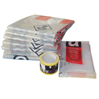 Kit d&rsquo;emballage amiante 28m&sup2;