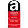 Autocollant contient 22 cm