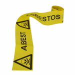 Ruban de balisage amiante 7,5 cm × 6 m